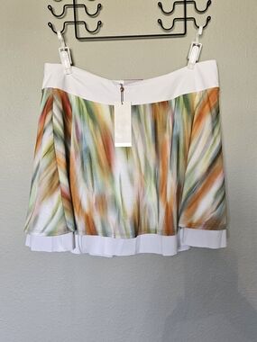 NWT Calia Women’s Watercolor Print Skort with White Waistband XXL